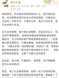 马天宇发博回应，暗示李明德有狂躁症和抑郁症，网友：你够了婊的